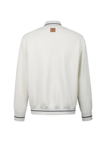 260901 New high-quality embroidered logo blend knit sports shirt