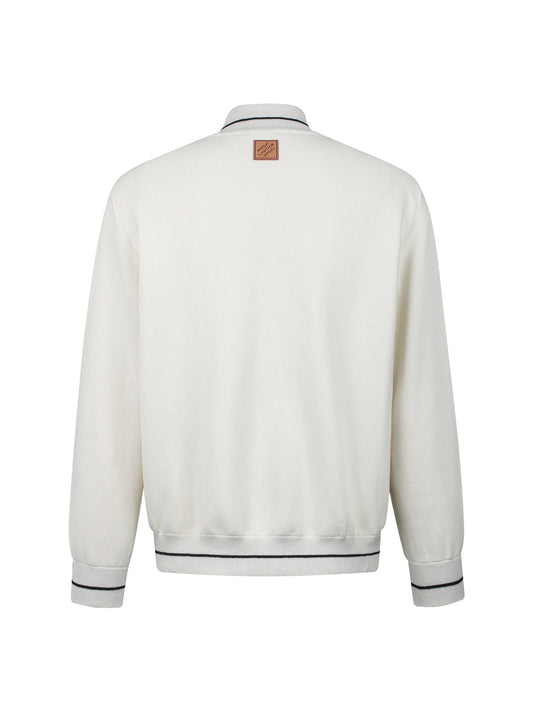 260901 New high-quality embroidered logo blend knit sports shirt