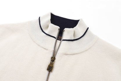 260901 New high-quality embroidered logo blend knit sports shirt