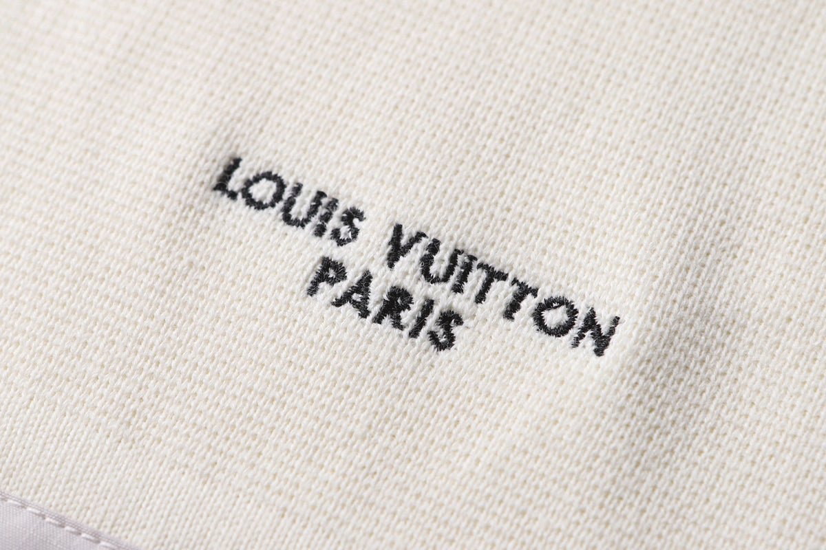 260901 New high-quality embroidered logo blend knit sports shirt