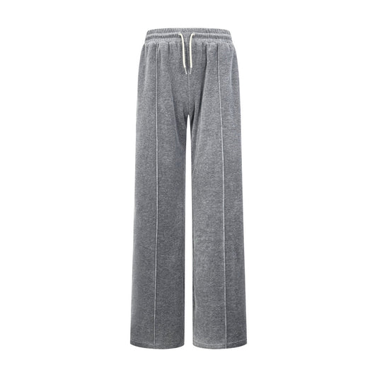 260901 New high-quality custom cloud soft twin fleece fabric comfortable home workout pants
