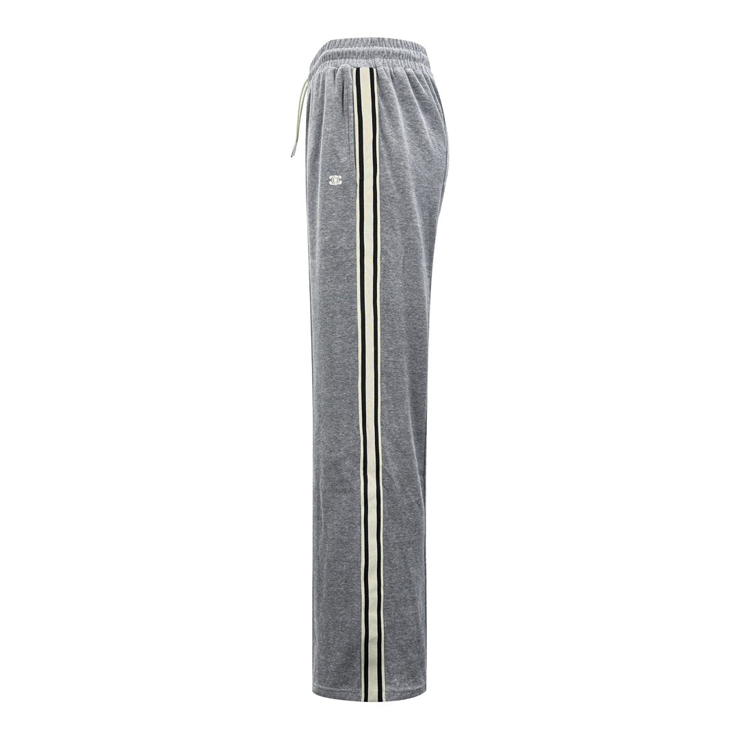 260901 New high-quality custom cloud soft twin fleece fabric comfortable home workout pants