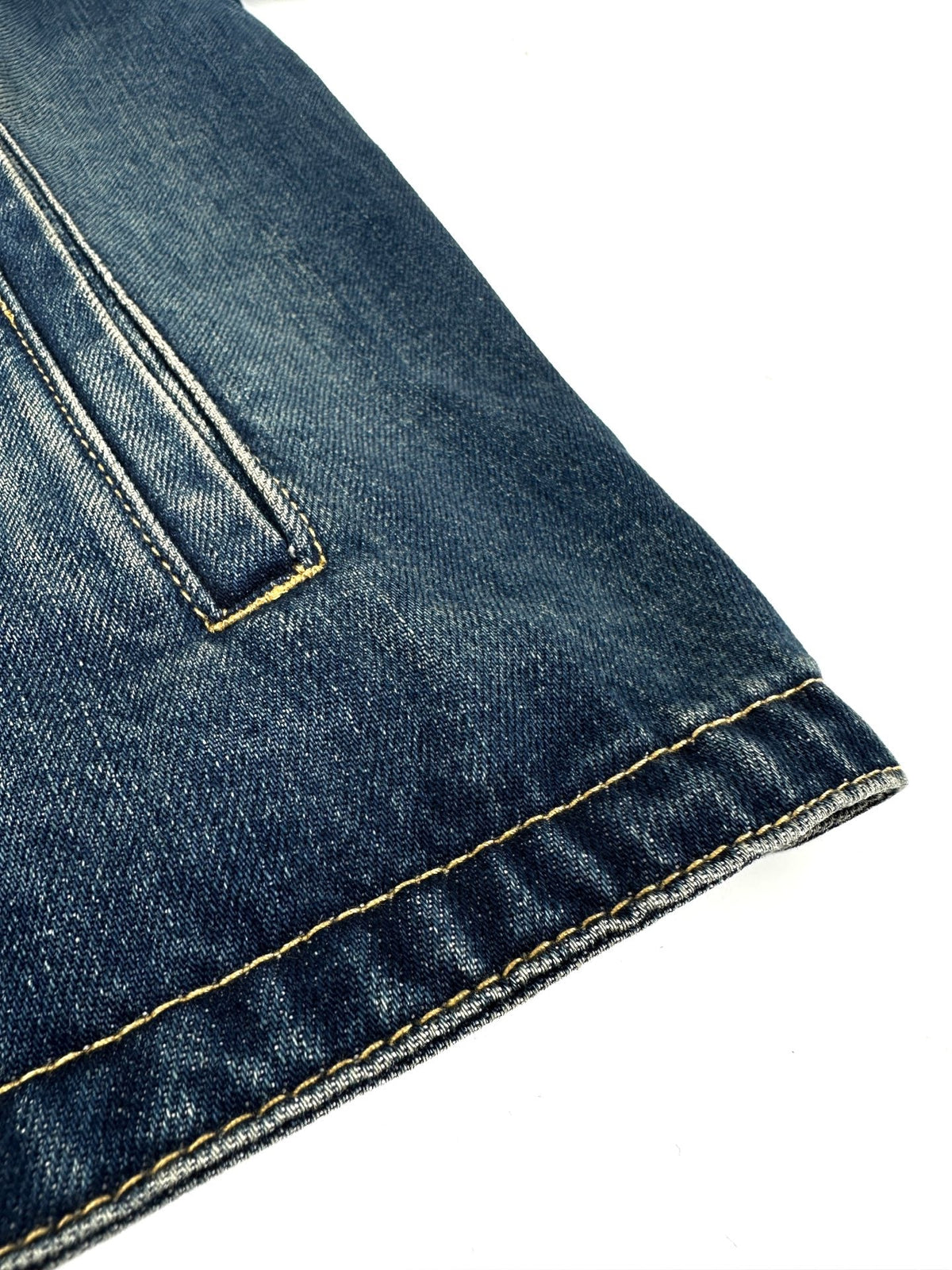 260901 New high-quality leather-detail denim jacket
