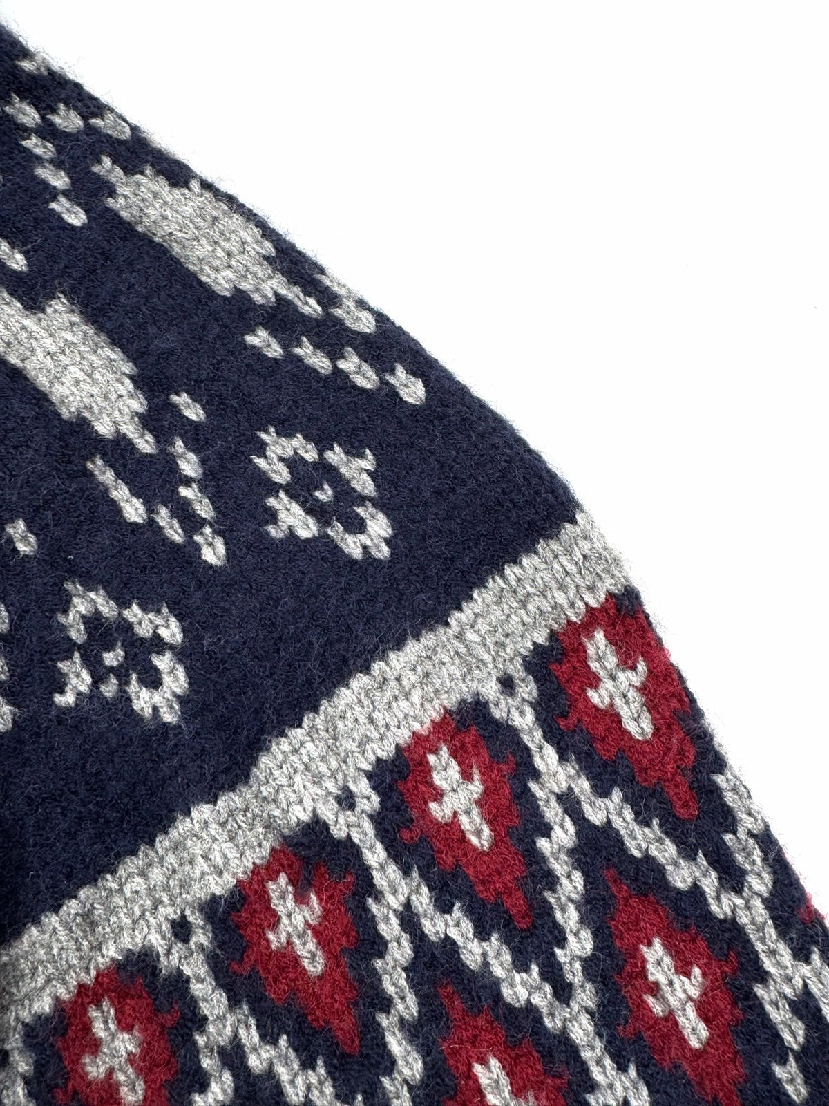 260901 New high-quality snowflake-patterned jacquard warm wool coat