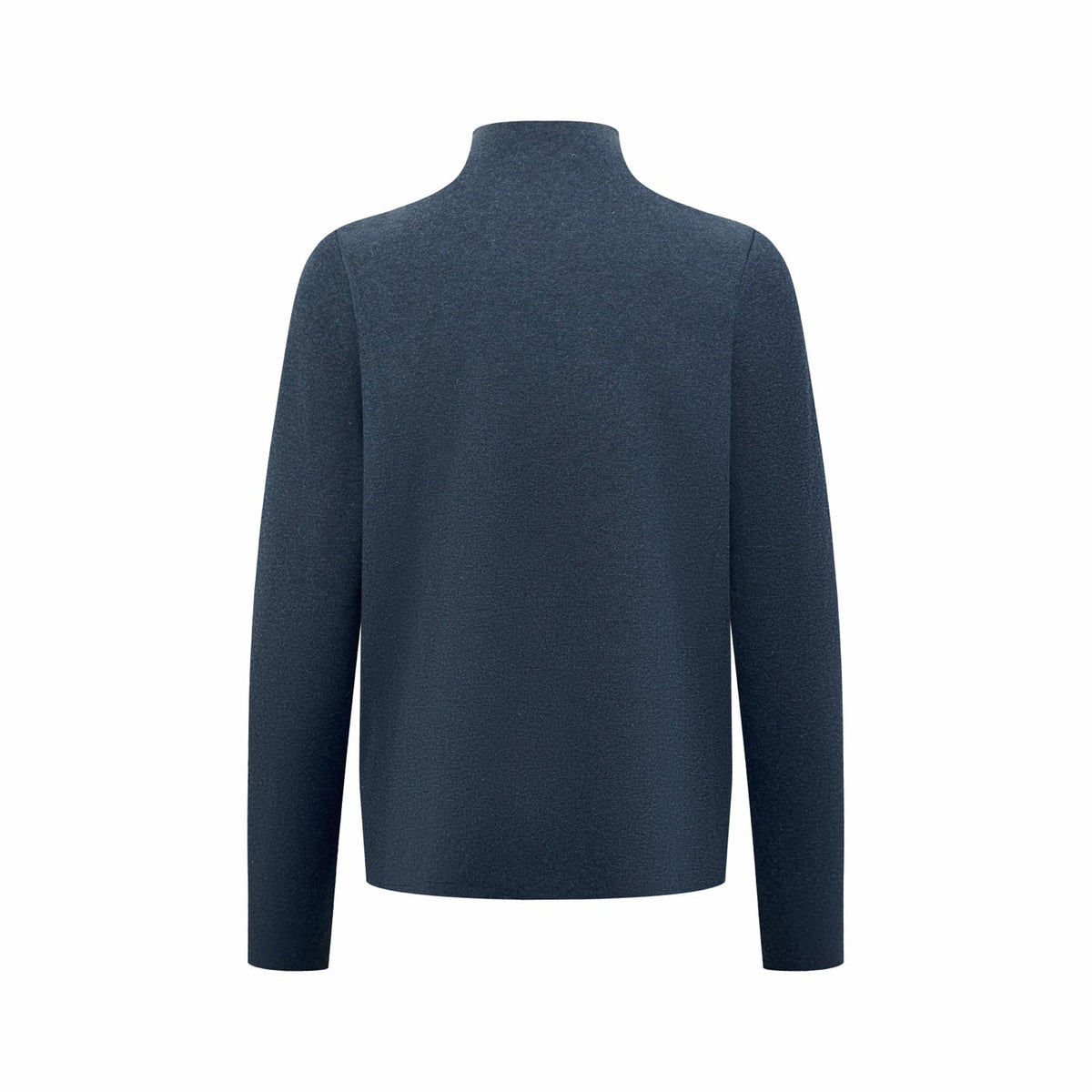 260901 New high-quality machine-woven lustrous wool sweater with fine texture and zipper closure