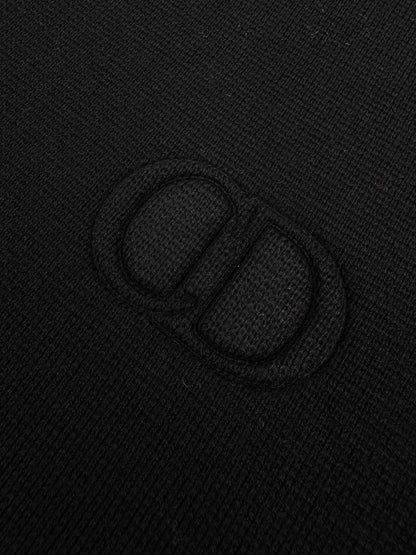260901 New high-quality machine-woven lustrous wool sweater with fine texture and zipper closure