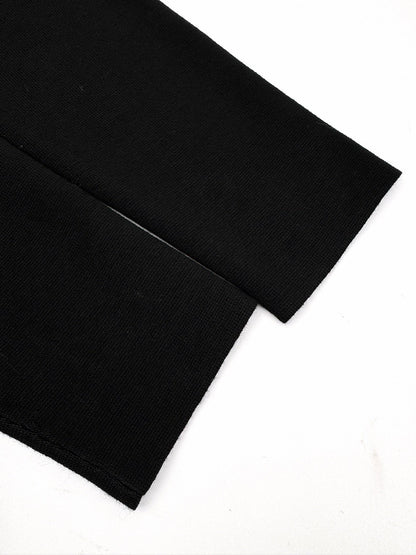 260901 New high-quality machine-woven lustrous wool sweater with fine texture and zipper closure