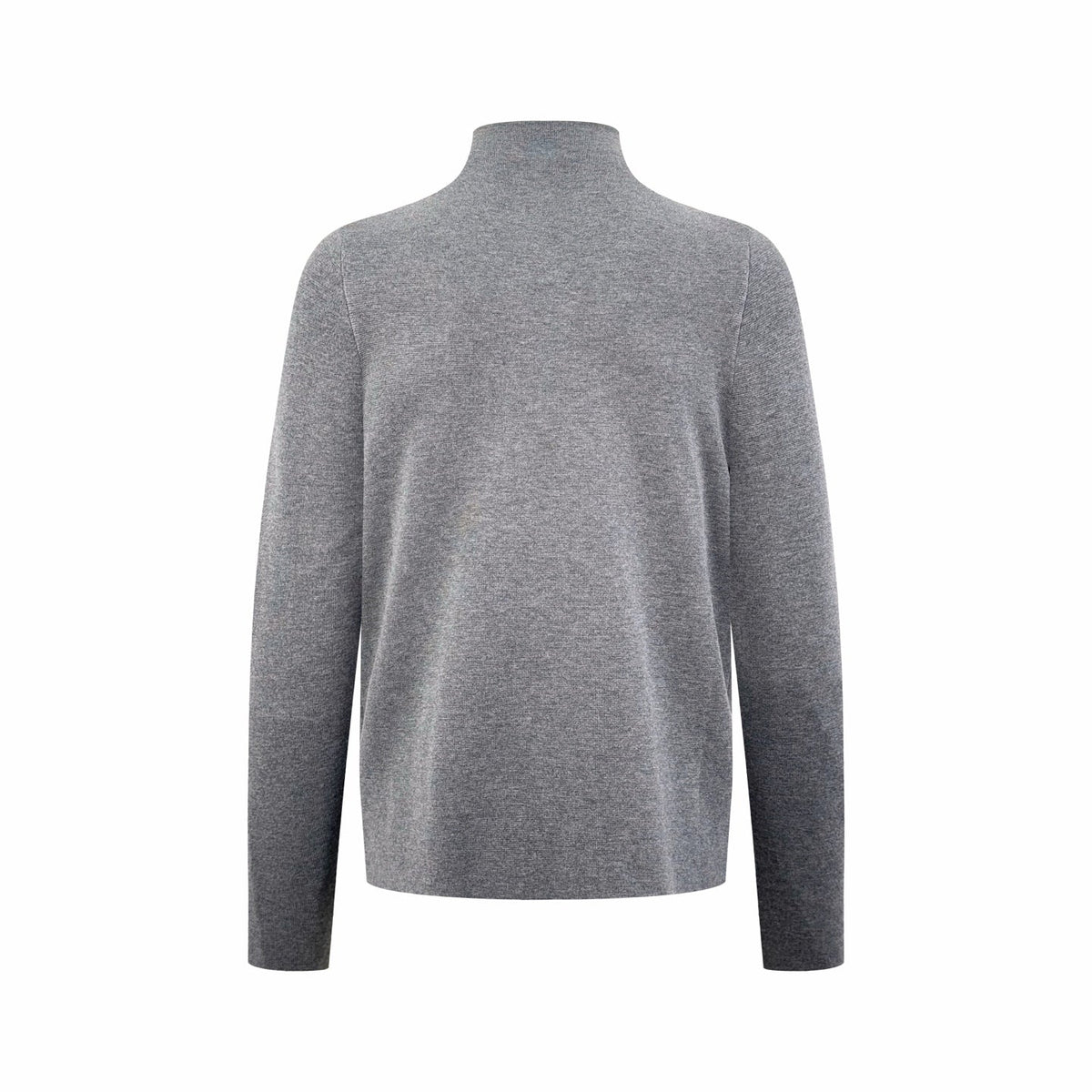260901 New high-quality machine-woven lustrous wool sweater with fine texture and zipper closure