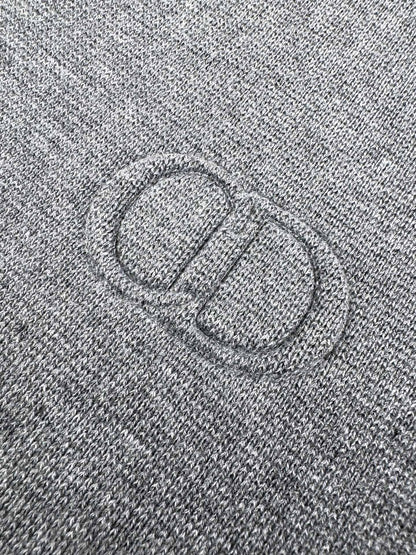 260901 New high-quality machine-woven lustrous wool sweater with fine texture and zipper closure