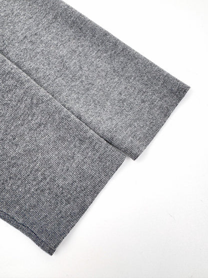 260901 New high-quality machine-woven lustrous wool sweater with fine texture and zipper closure