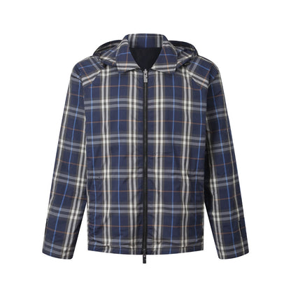 260901 New high-quality custom-made fabric double-sided wearable hooded jacket
