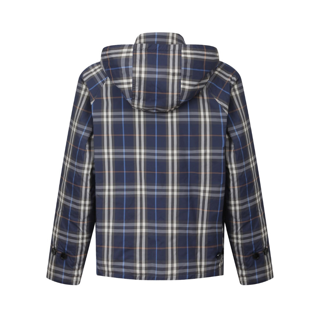 260901 New high-quality custom-made fabric double-sided wearable hooded jacket