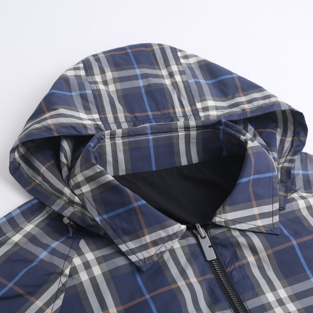 260901 New high-quality custom-made fabric double-sided wearable hooded jacket
