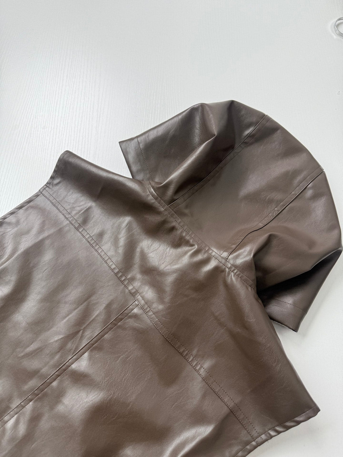 260901 New high-quality full-print leather double-sided wearable jacket
