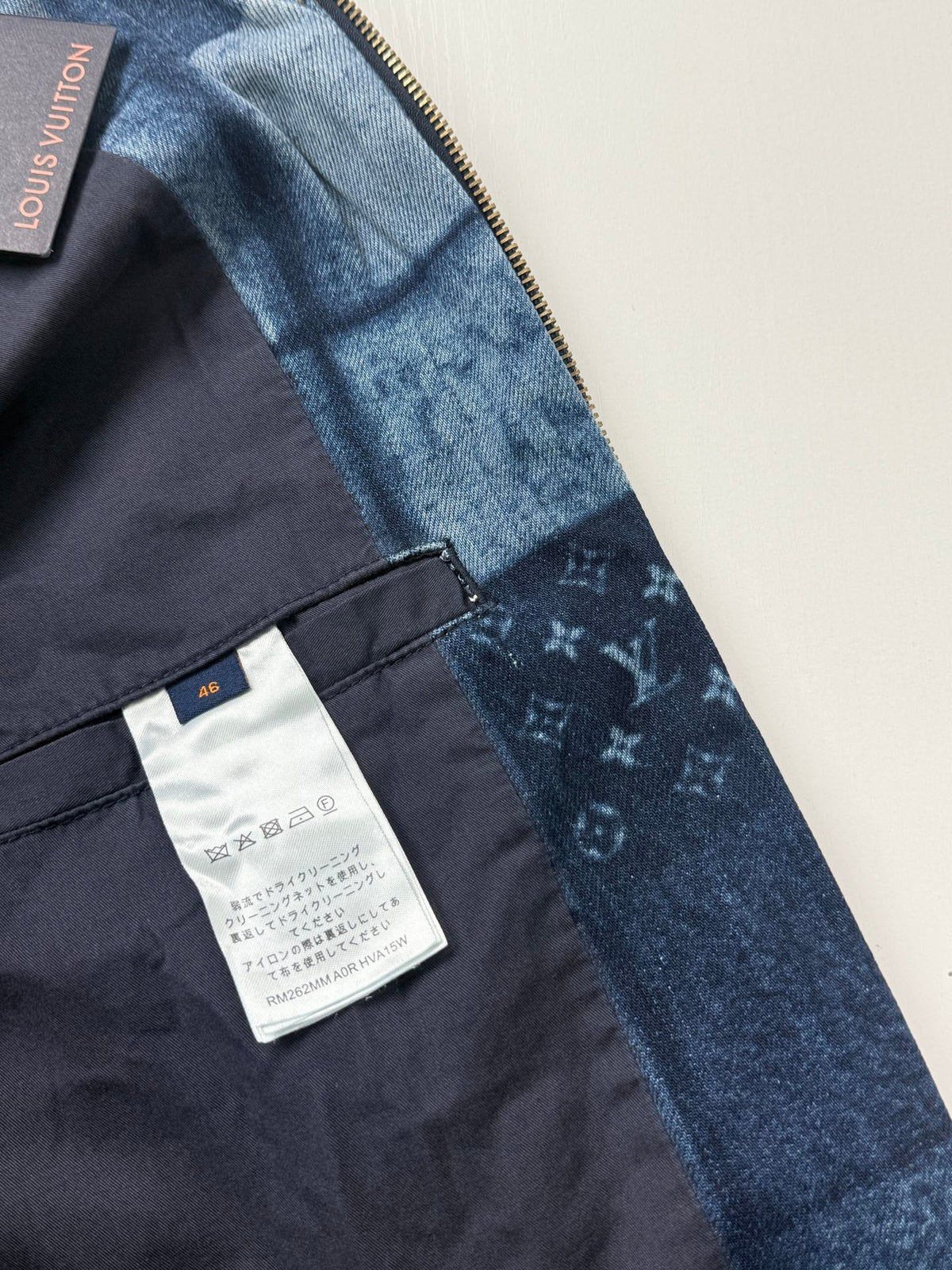 260901 New high-quality check-patterned patchwork denim zipper jacket coat