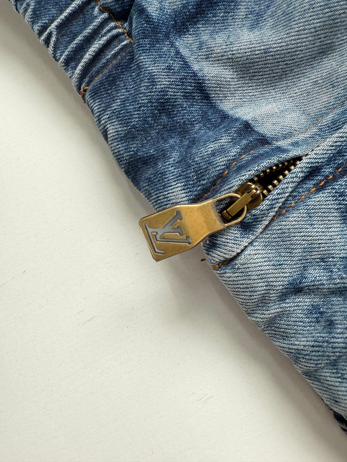 260901 New high-quality check-patterned patchwork denim zipper jacket coat