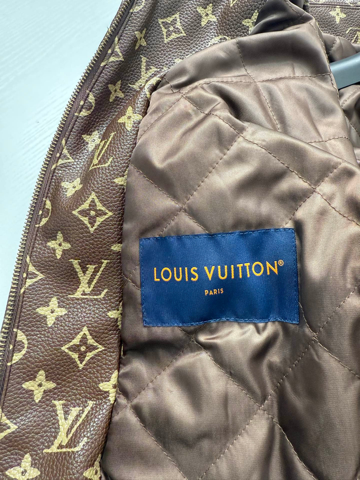 260901 New high-quality full-print vintage leather baseball jacket coat