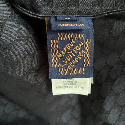 260901 New high-quality cotton blended button-down jacquard jacket with a waistband