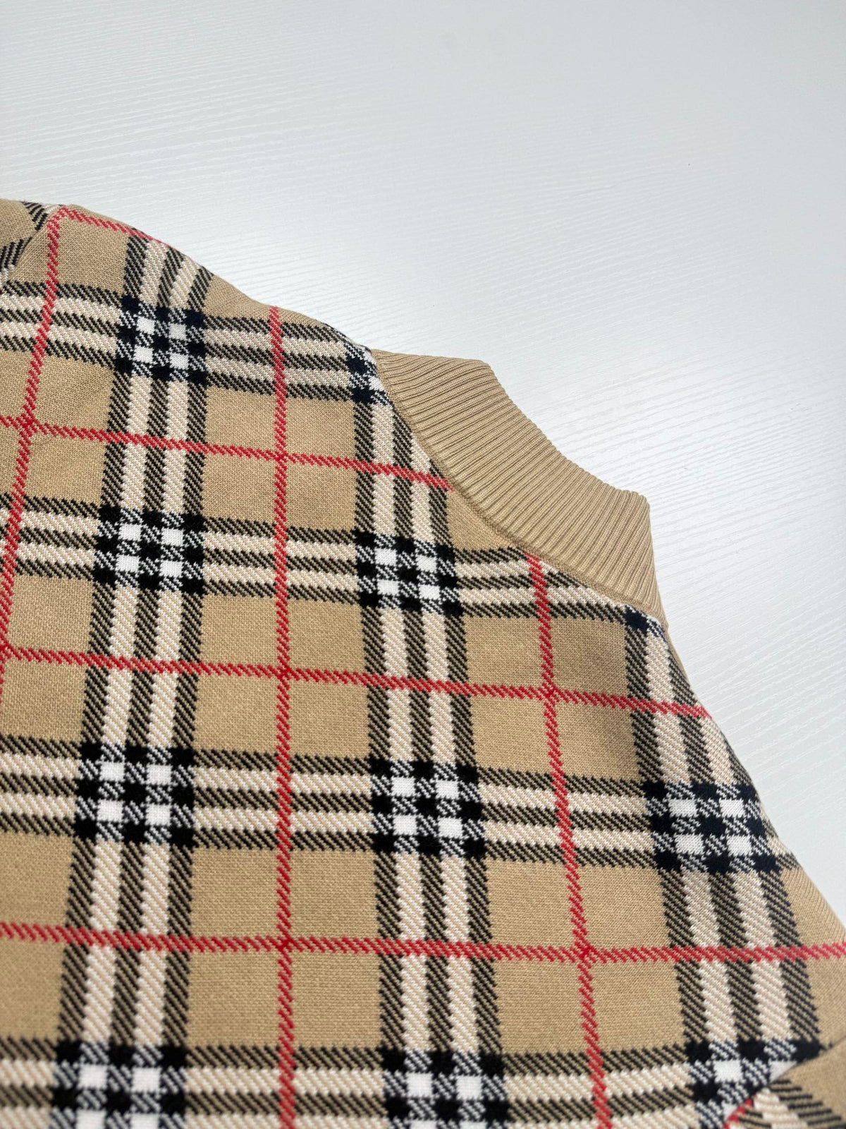 260910 New high-quality checked baseball-style knitted zipper coat with stripes