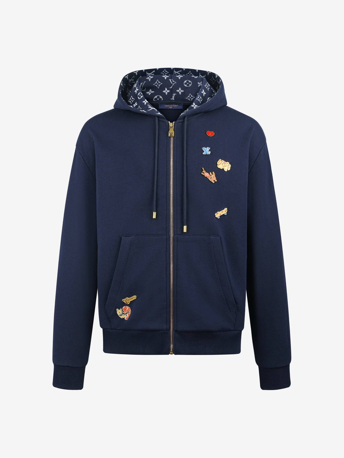 260910 New high-quality jacquard logo CVD zipper hooded sweater