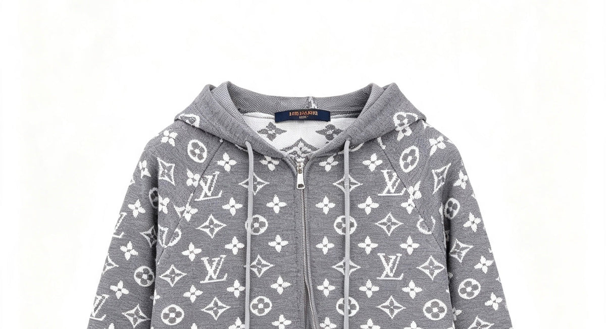 260910 New high-quality full-print jacquard wool-blend button-down knitted cardigan