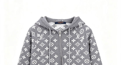 260910 New high-quality full-print jacquard wool-blend button-down knitted cardigan