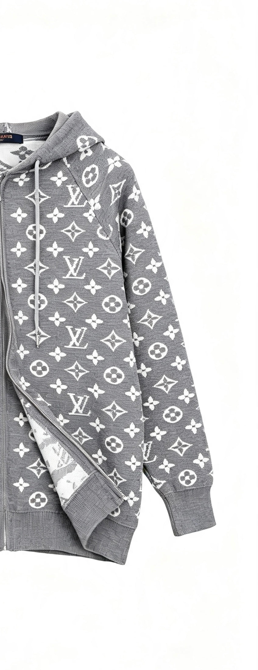 260910 New high-quality full-print jacquard wool-blend button-down knitted cardigan