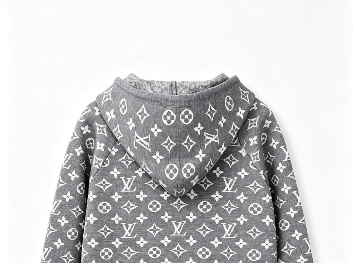 260910 New high-quality full-print jacquard wool-blend button-down knitted cardigan