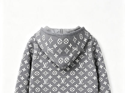 260910 New high-quality full-print jacquard wool-blend button-down knitted cardigan