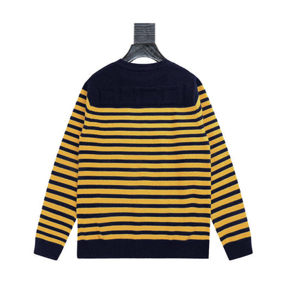 260910 New high-quality classic striped soft sweater