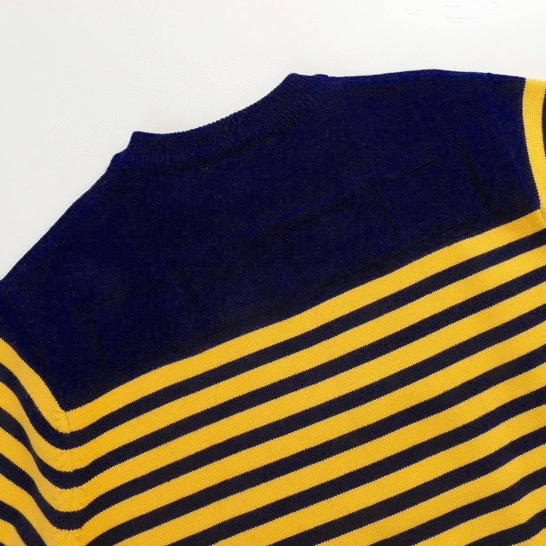 260910 New high-quality classic striped soft sweater