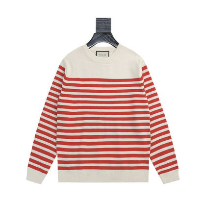 260910 New high-quality classic striped soft sweater