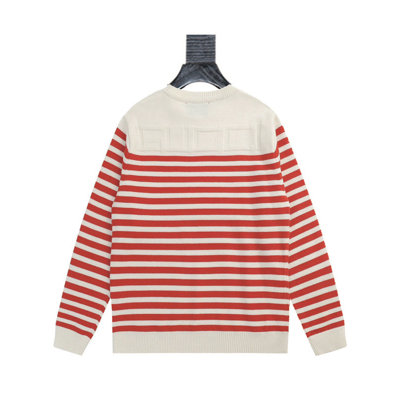 260910 New high-quality classic striped soft sweater