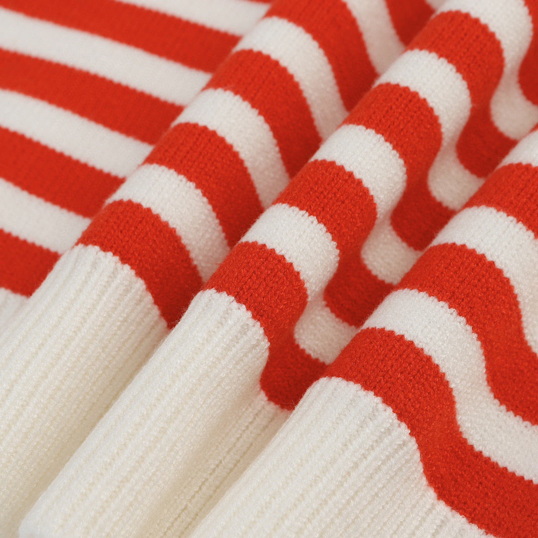 260910 New high-quality classic striped soft sweater