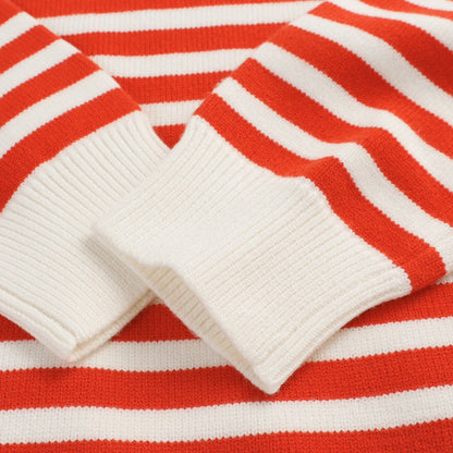 260910 New high-quality classic striped soft sweater
