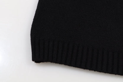 260910 New high-quality sweater with a three-dimensional embroidered large logo pattern on the front panel