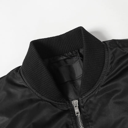 260910 New high-quality recycled nylon functional motorcycle-style zipper jacket coat