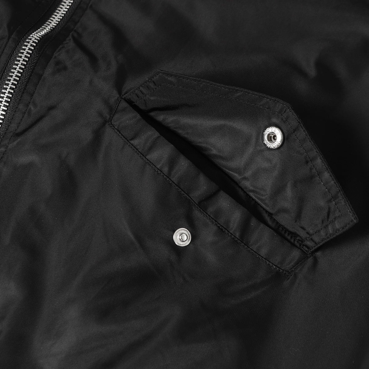 260910 New high-quality recycled nylon functional motorcycle-style zipper jacket coat