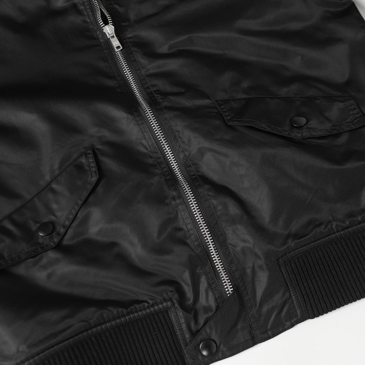 260910 New high-quality recycled nylon functional motorcycle-style zipper jacket coat