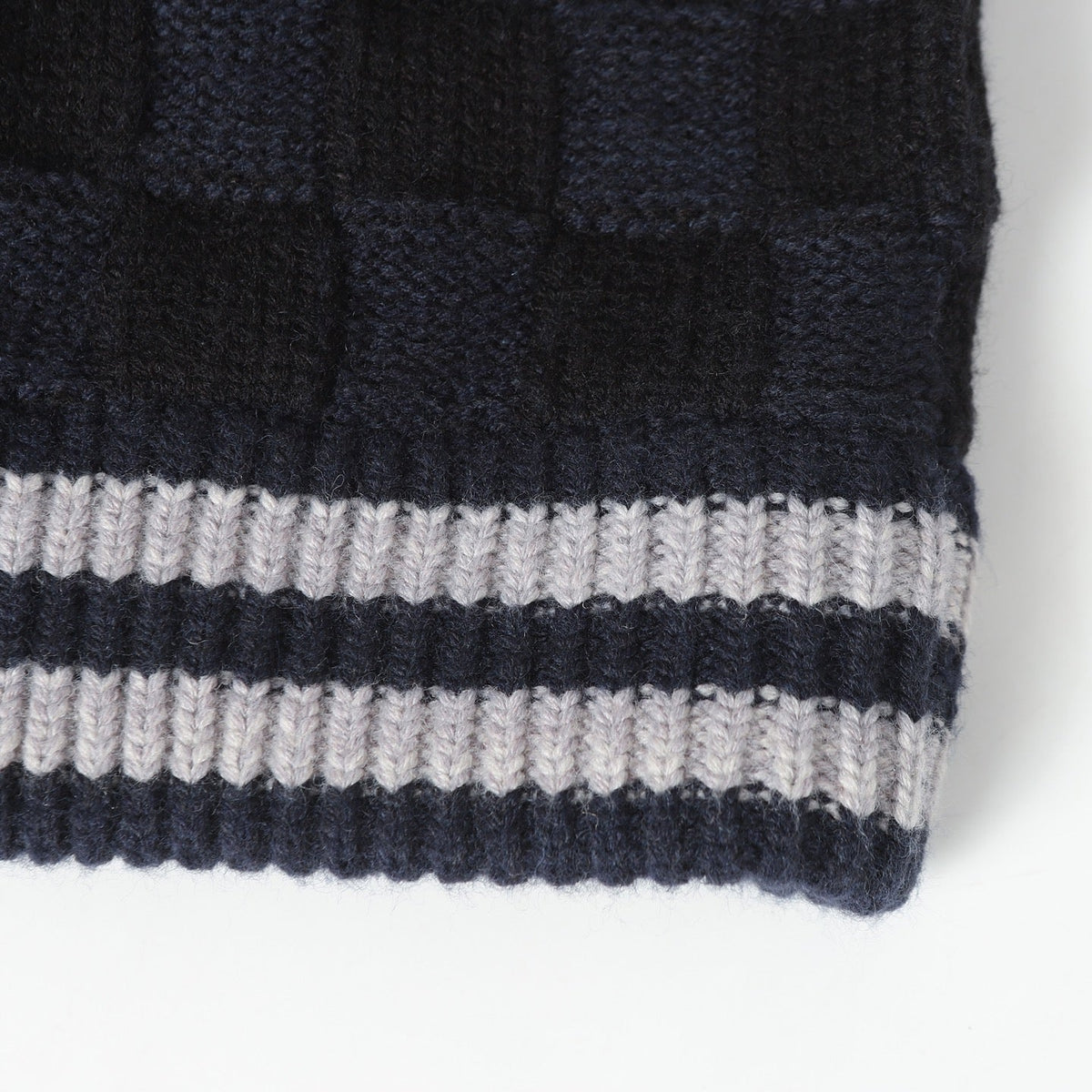 260910 New high-quality knitted crop top with contrasting ribbed checkered collar sweater