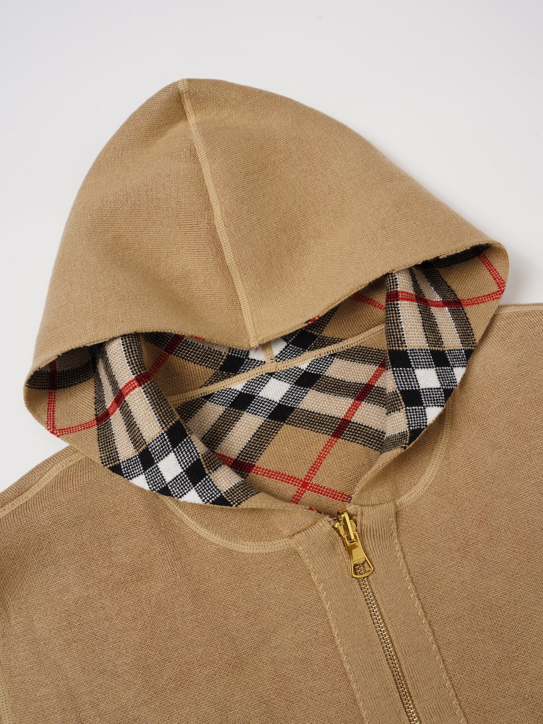 260910 New high-quality checked interlocking double-sided wearable knitted coat
