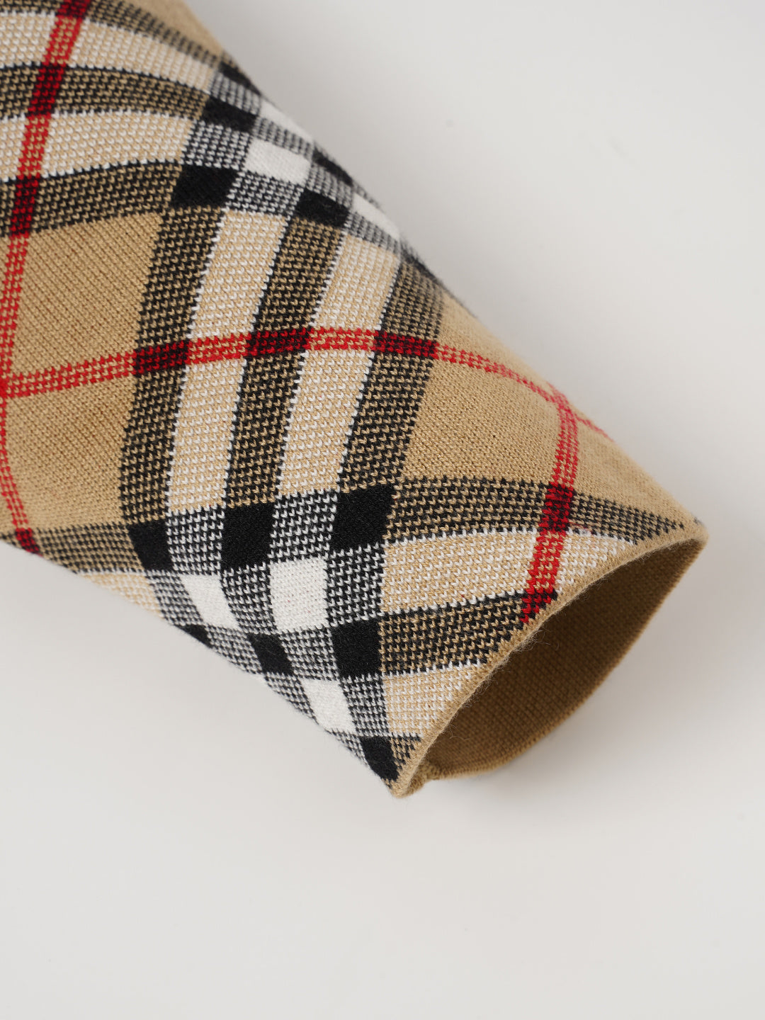 260910 New high-quality checked interlocking double-sided wearable knitted coat
