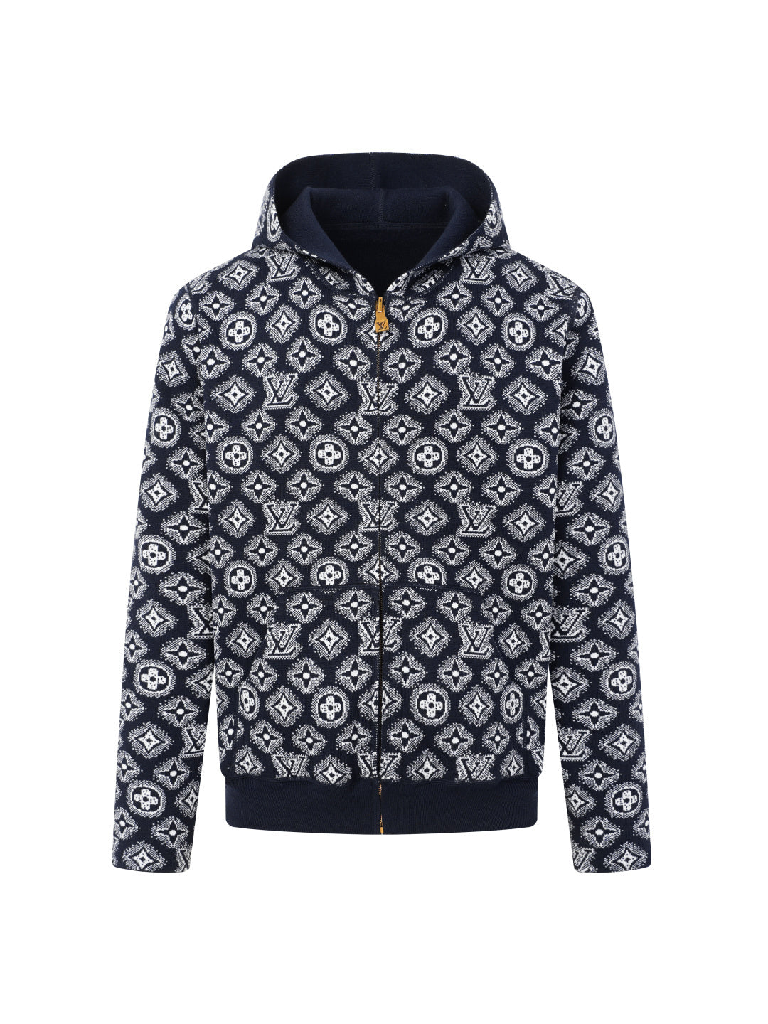 260910 New high-quality cashmere cardigan, reversible design, with zipper closure, knitted fabric outer layer