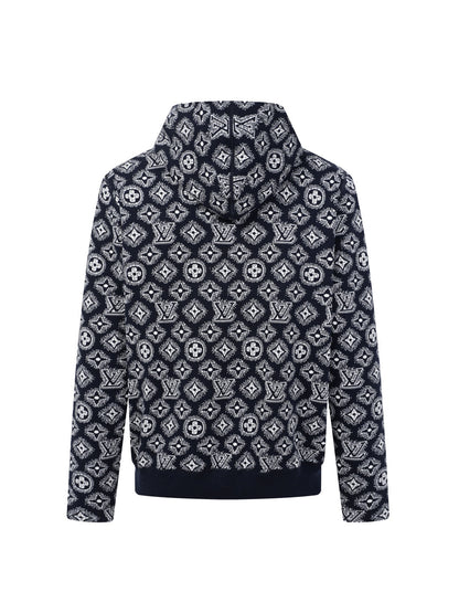 260910 New high-quality cashmere cardigan, reversible design, with zipper closure, knitted fabric outer layer