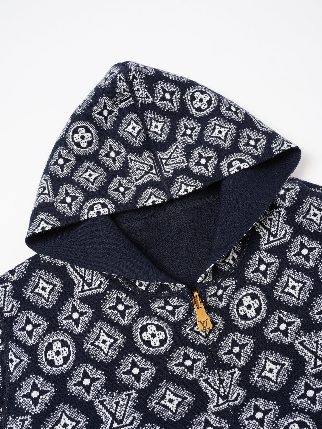 260910 New high-quality cashmere cardigan, reversible design, with zipper closure, knitted fabric outer layer