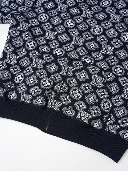 260910 New high-quality cashmere cardigan, reversible design, with zipper closure, knitted fabric outer layer