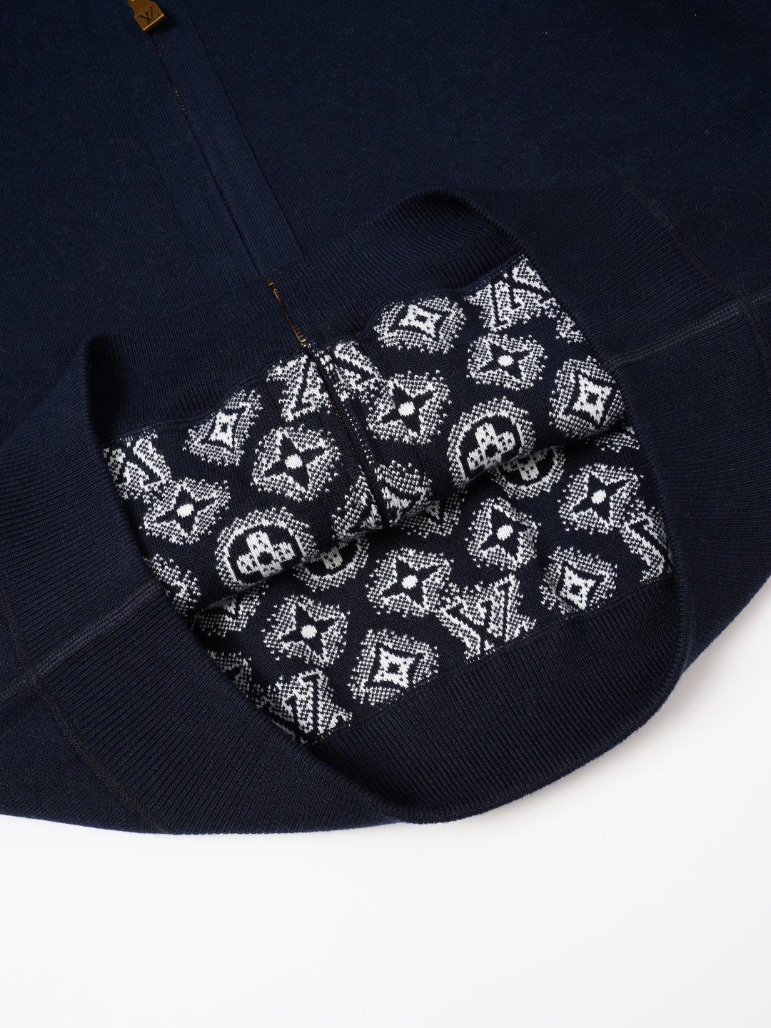 260910 New high-quality cashmere cardigan, reversible design, with zipper closure, knitted fabric outer layer