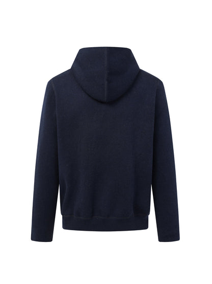 260910 New high-quality cashmere cardigan, reversible design, with zipper closure, knitted fabric outer layer
