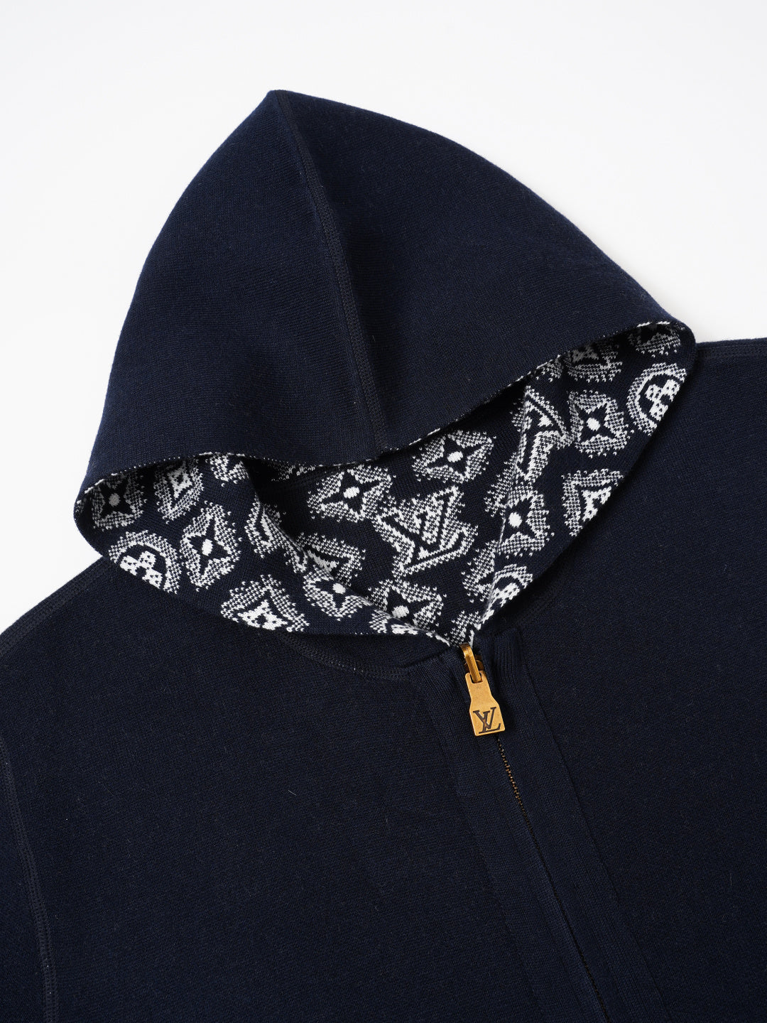 260910 New high-quality cashmere cardigan, reversible design, with zipper closure, knitted fabric outer layer