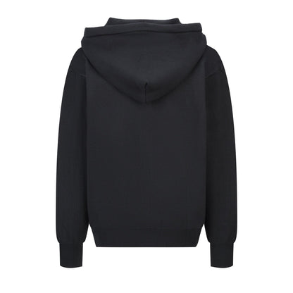 260910 New high-quality leather label pocket knitted zipper hoodie